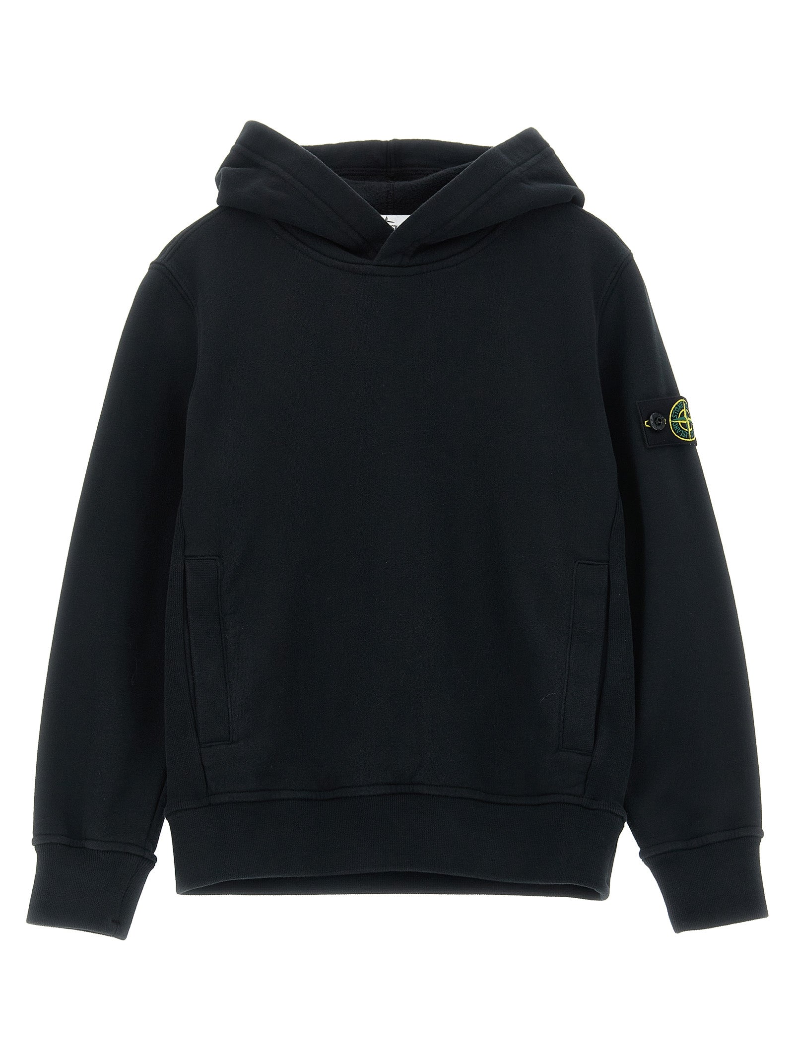 Logo badge hoodie Black Cotton Sweatshirt
