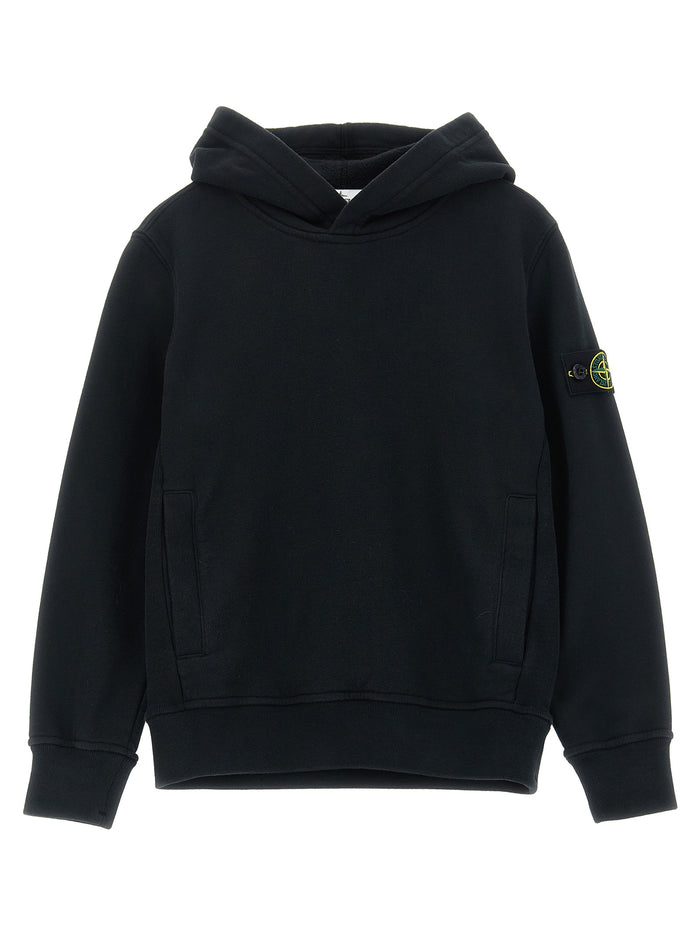 Logo badge hoodie Black Cotton Sweatshirt