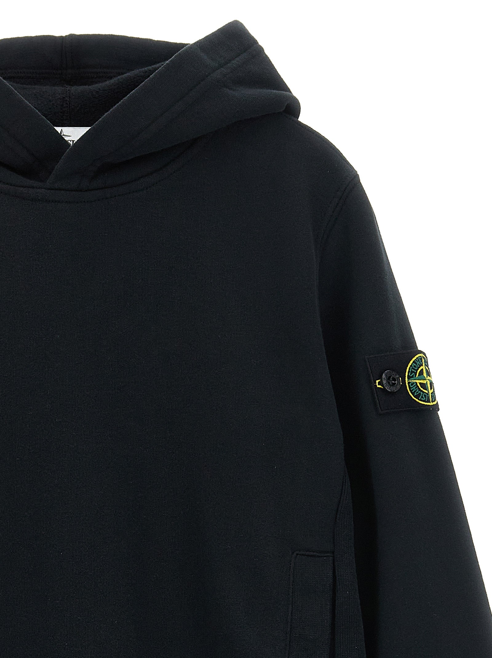 Logo badge hoodie Black Cotton Sweatshirt