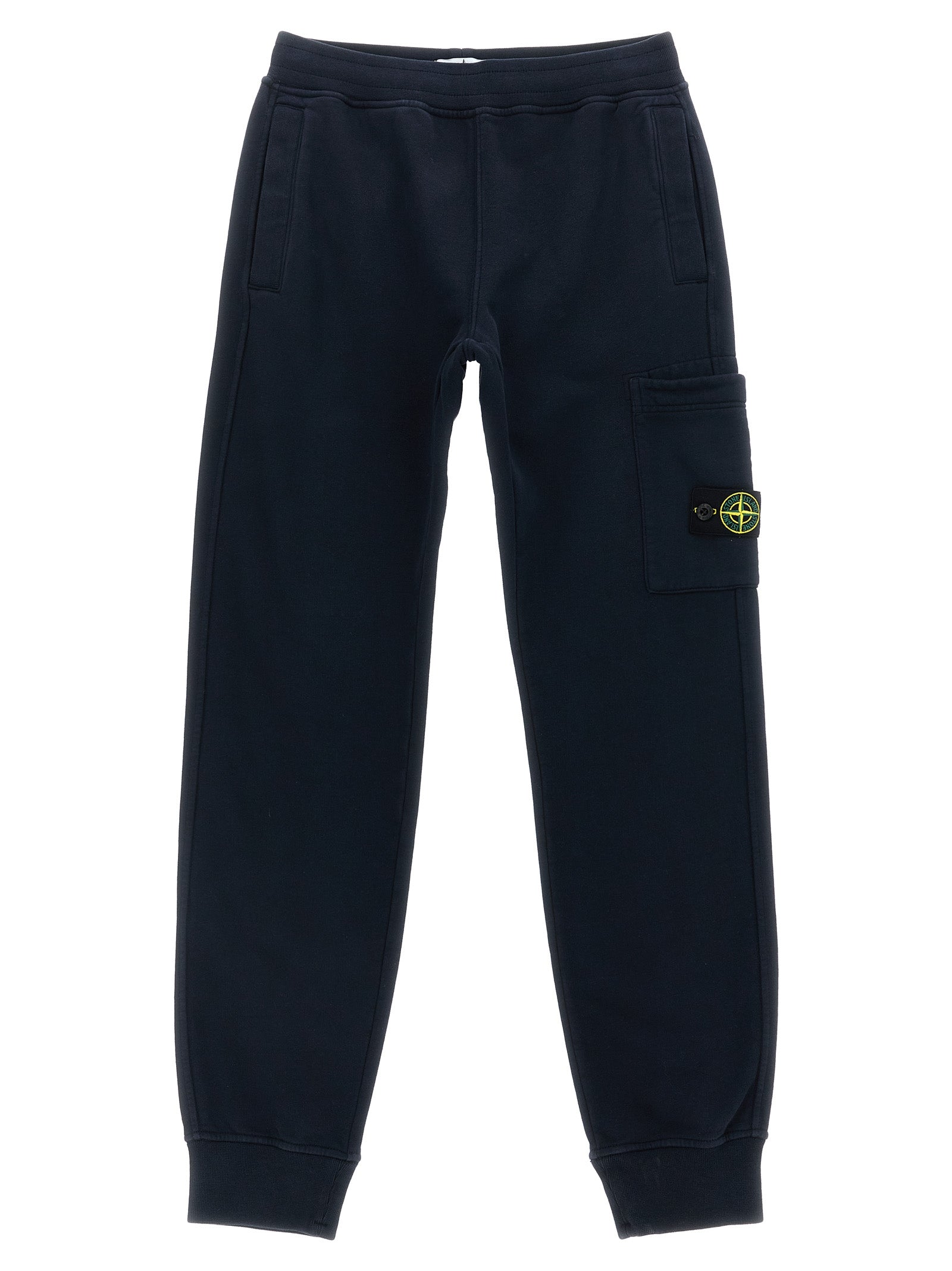 Jogging Logo badge Blue Cotton Pant