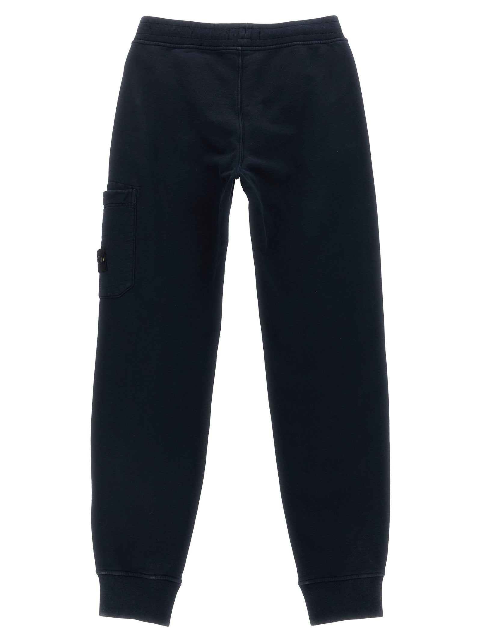 Jogging Logo badge Blue Cotton Pant