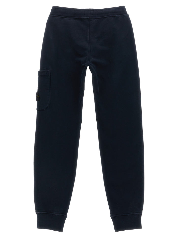 Jogging Logo badge Blue Cotton Pant