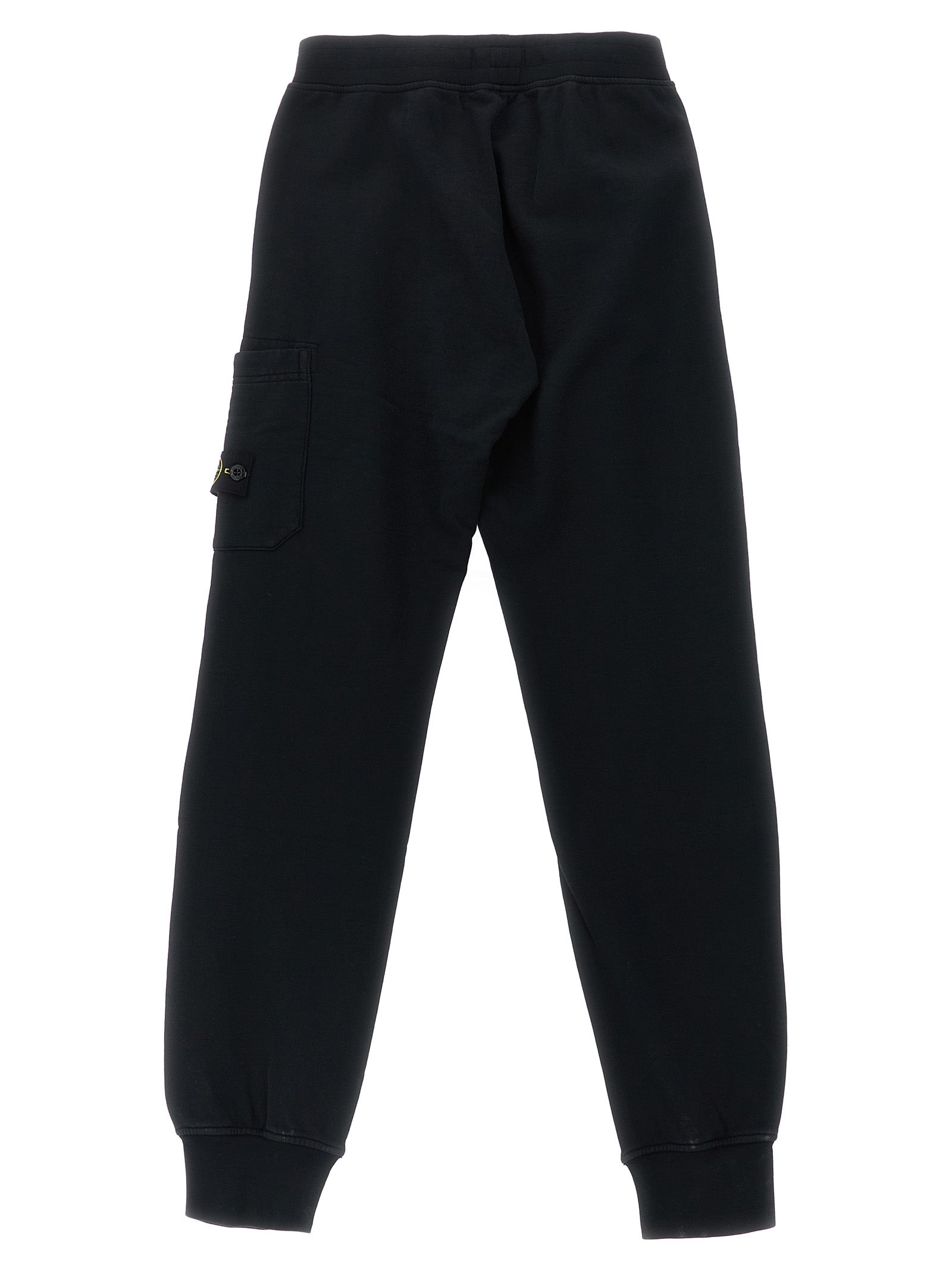 Jogging Logo badge Black Cotton Pant