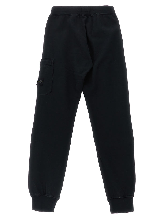 Jogging Logo badge Black Cotton Pant