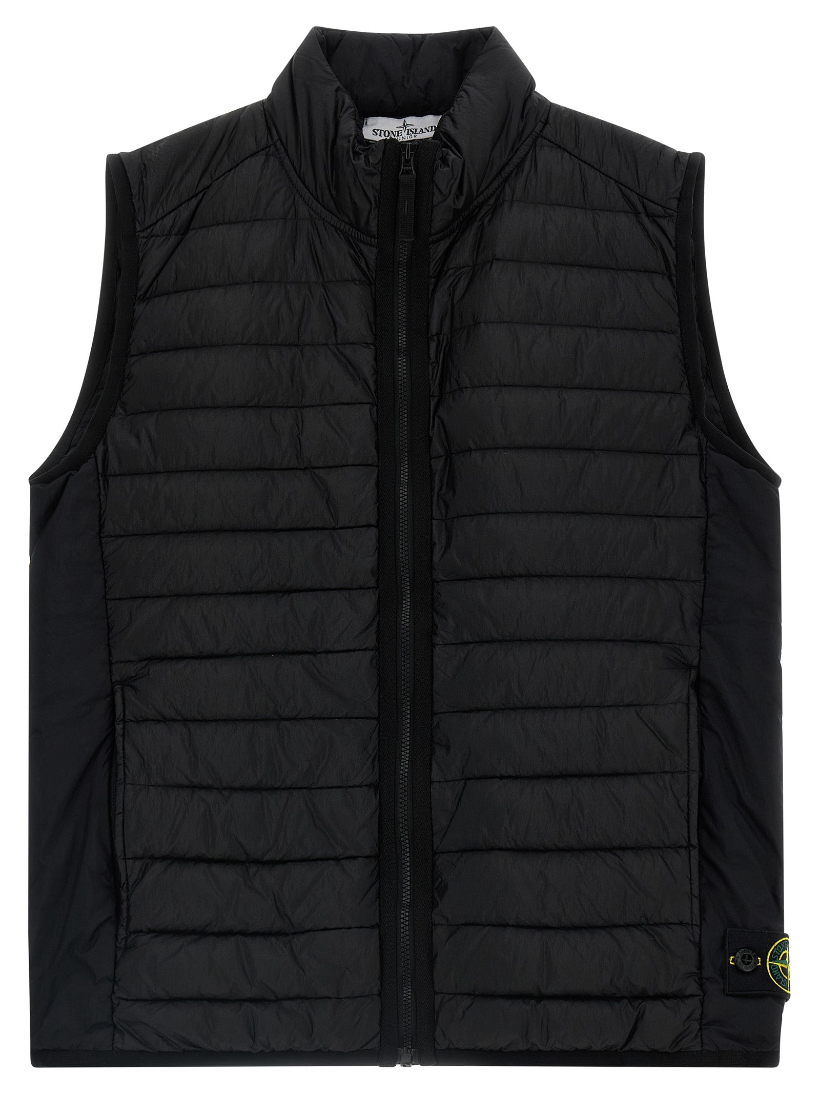 Quilted vest Black Polyamide Fibers Gilet