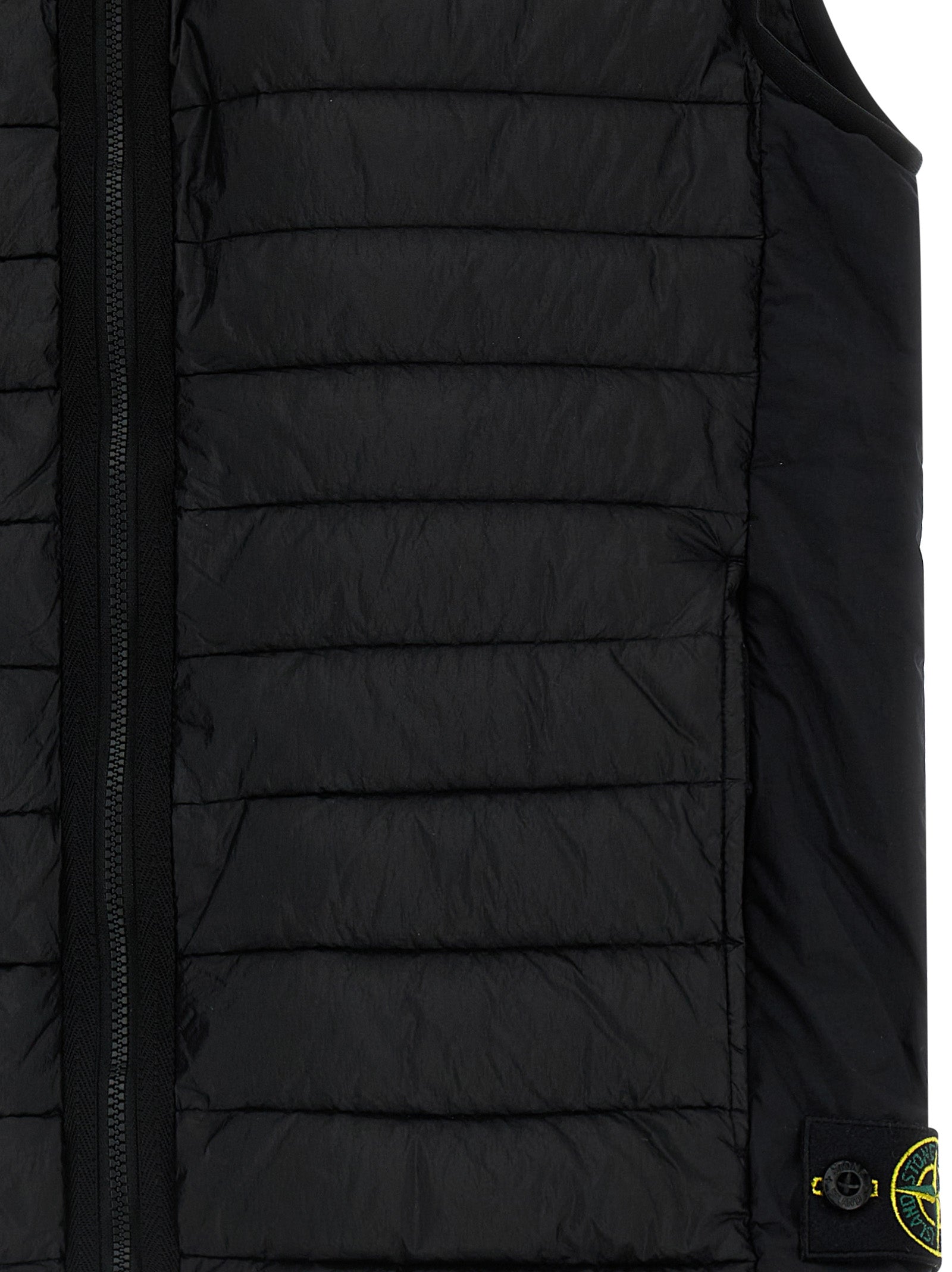 Quilted vest Black Polyamide Fibers Gilet