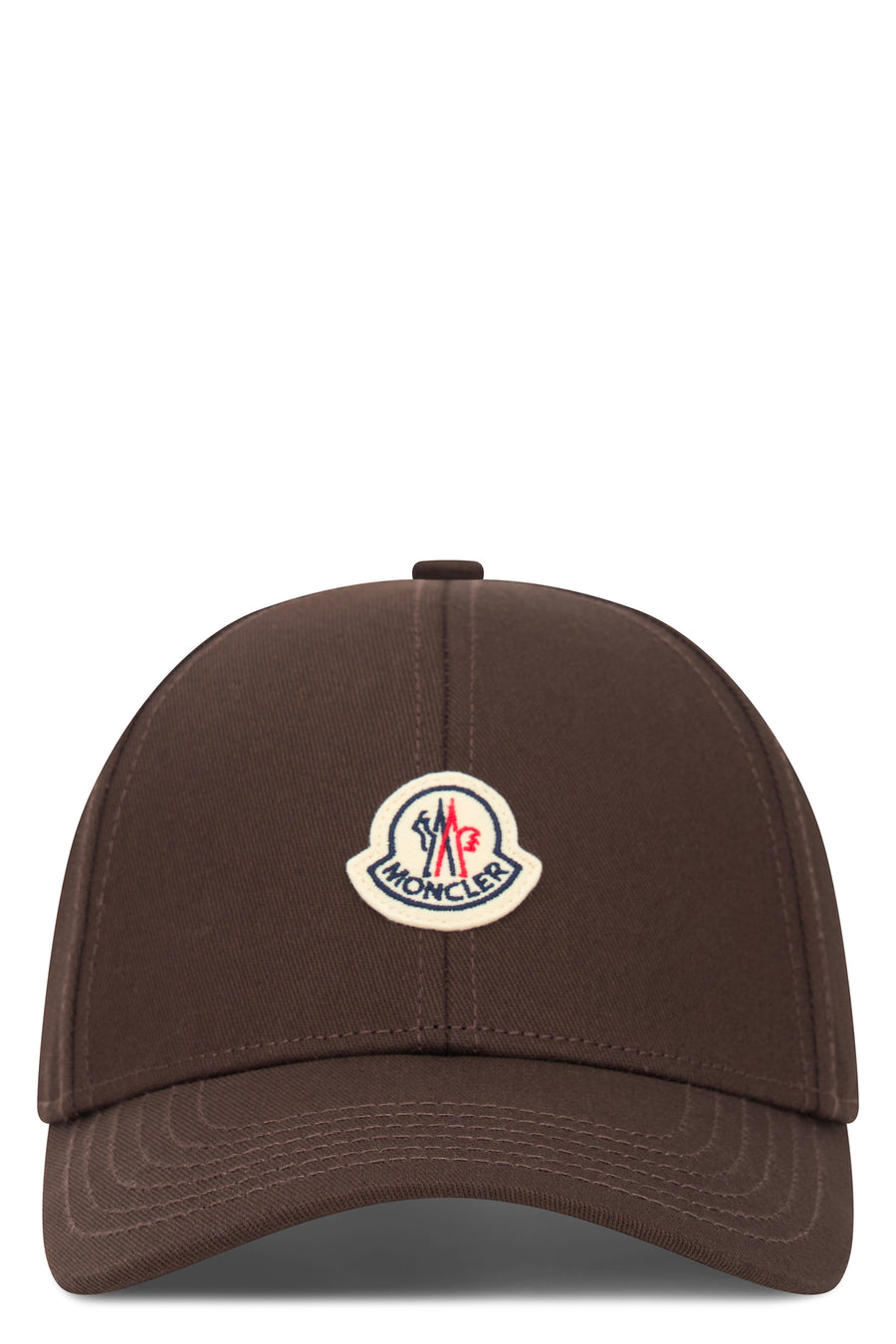 Cap With Logo Brown Cotton Hat