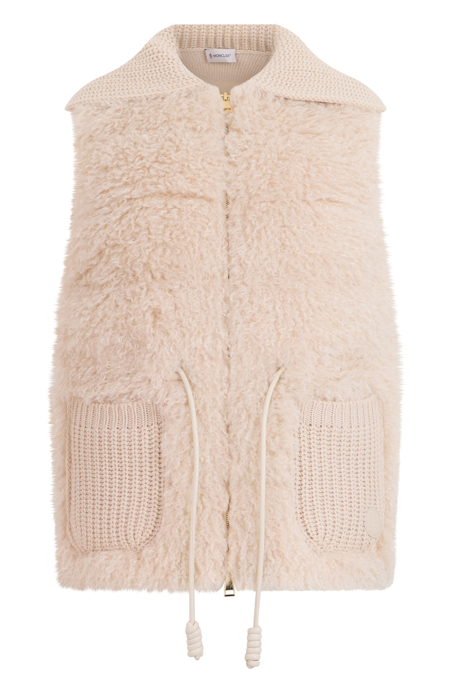Wool And Cashmere Gilet Champagne Waistcoats & Gilets