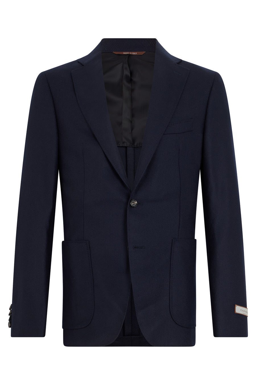 Single-Breasted Jacket Blue Wool-Silk Suit & Dinner