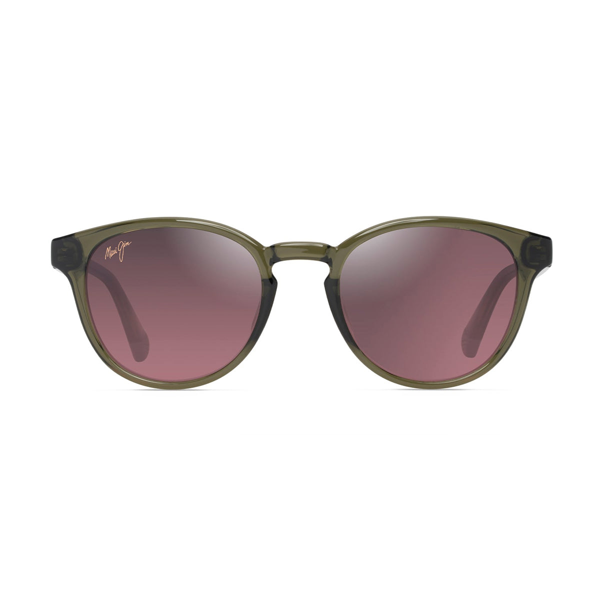 Maui Jim HIEHIE rose shiny trans g Verde Acetate Occhiali Sole