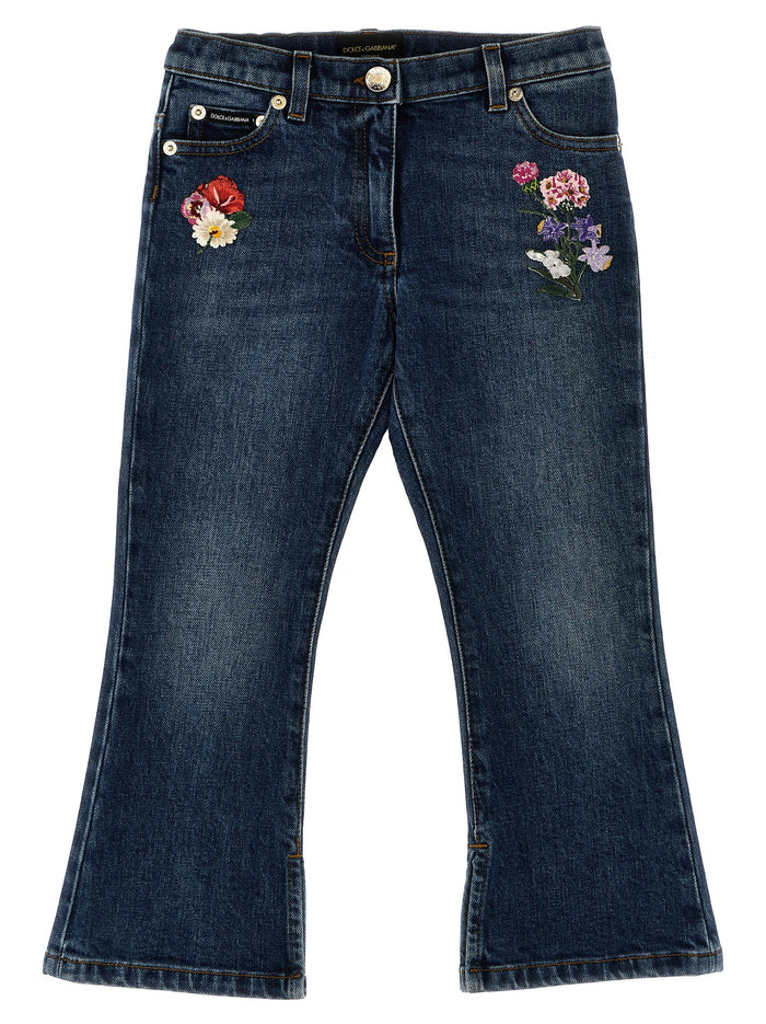 Embroidery jeans Blue Cotton