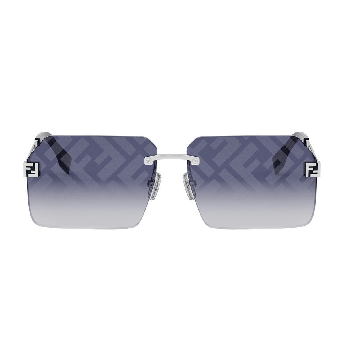 Fendi FE40043U Sky 16W Silver Argento Metal Occhiali Da Sole