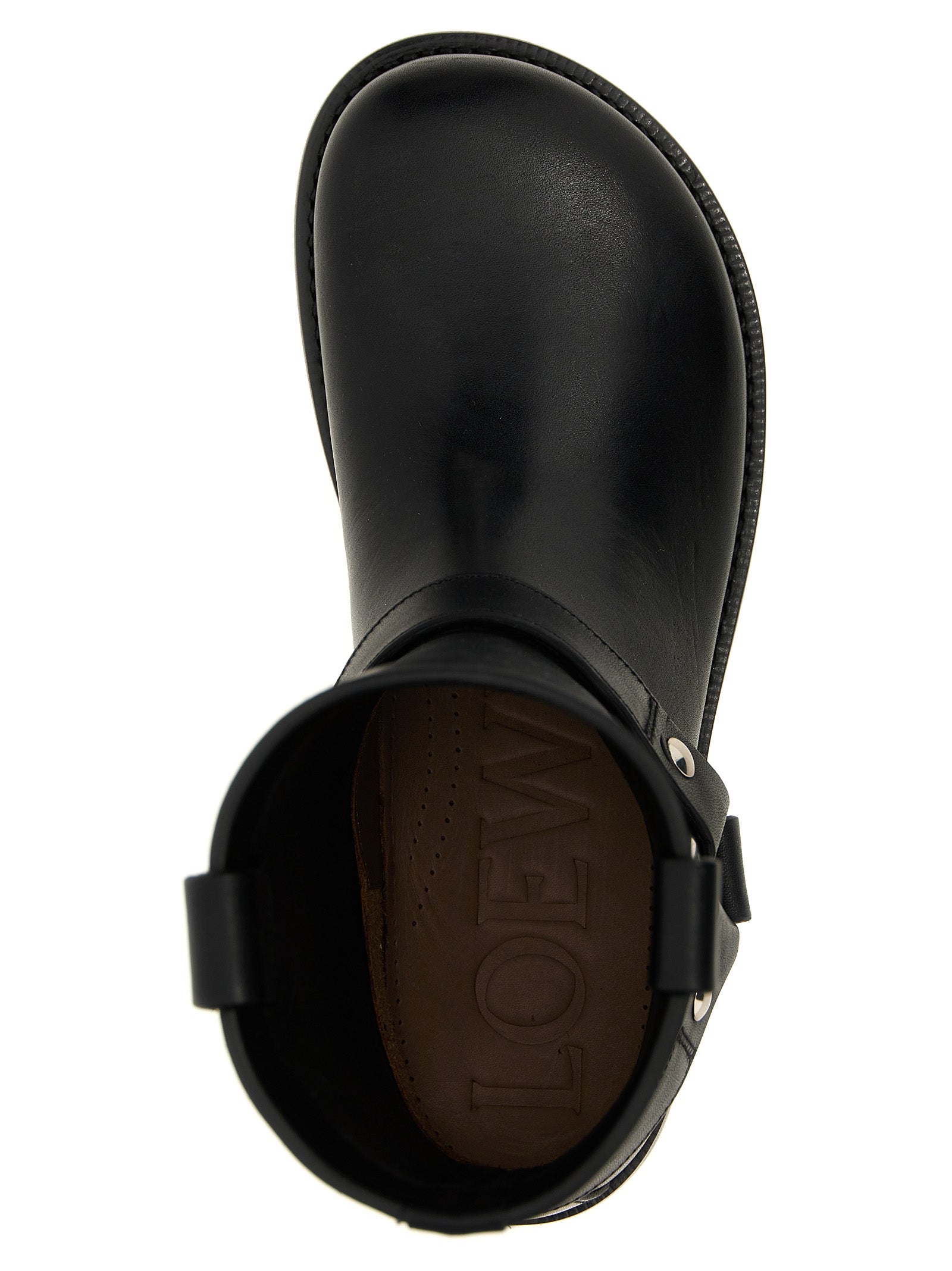 Campo Biker ankle boots Black Calfskin Leather Boots