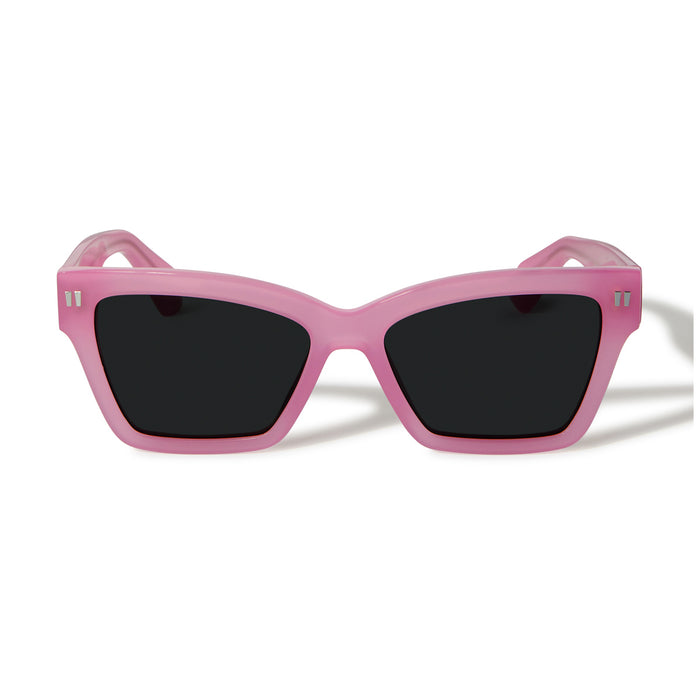 Off White OERI110 CINCINNATI 3007 Pink Dark Grey Rosa Acetate Occhiali Da Sole