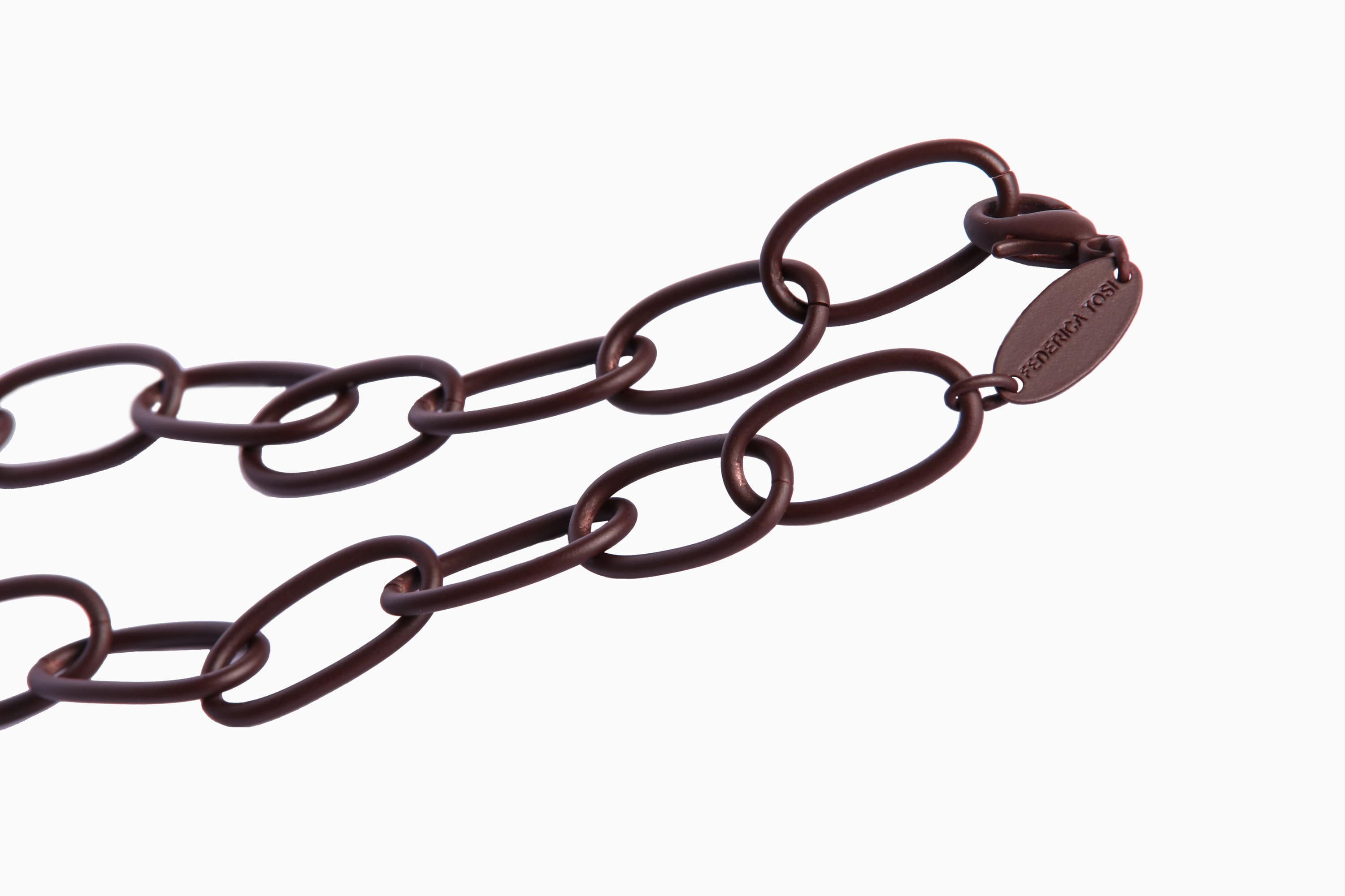 Lace Bolt Brown __single__ Necklaces