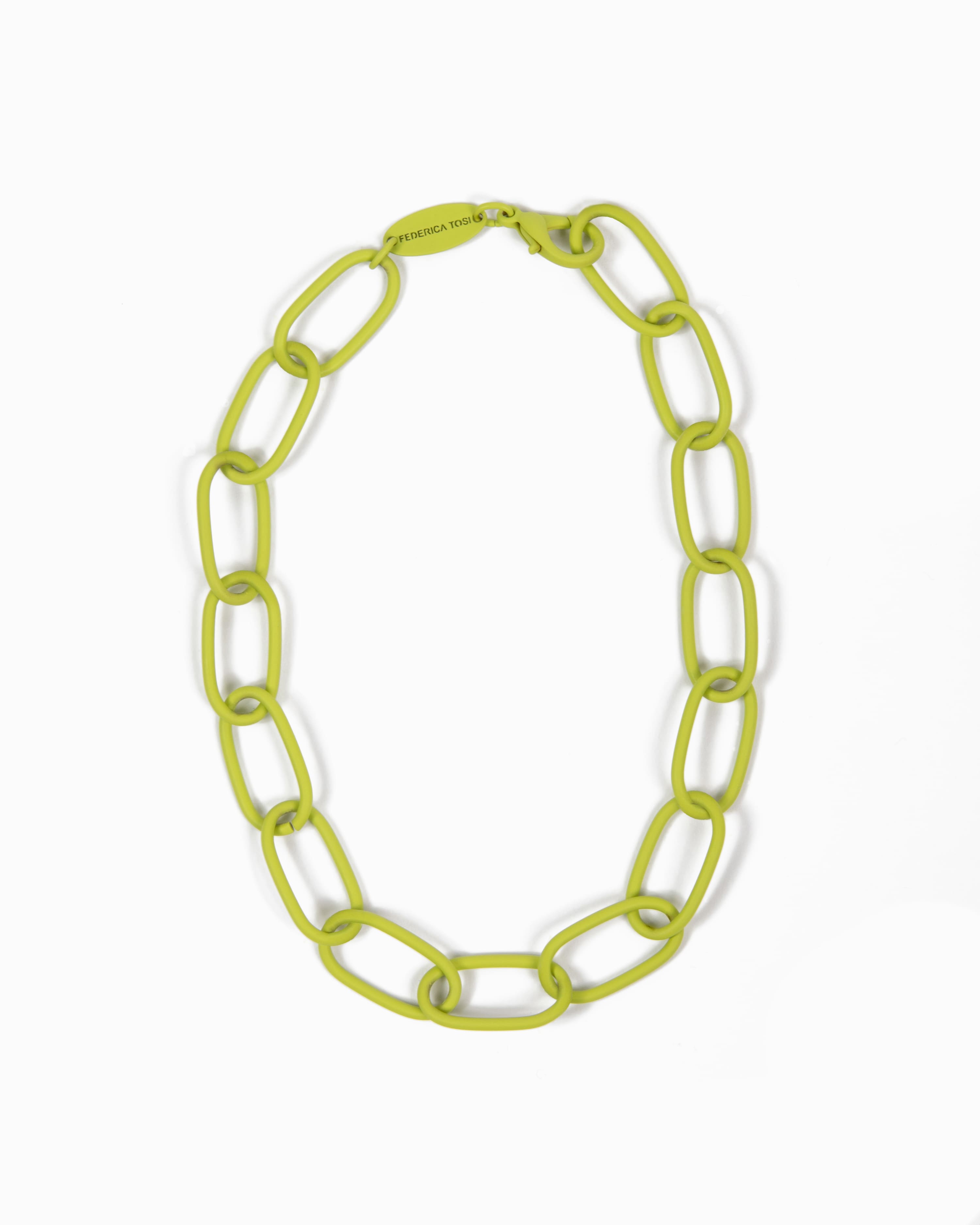 Lace Bolt Lime __single__ Necklaces