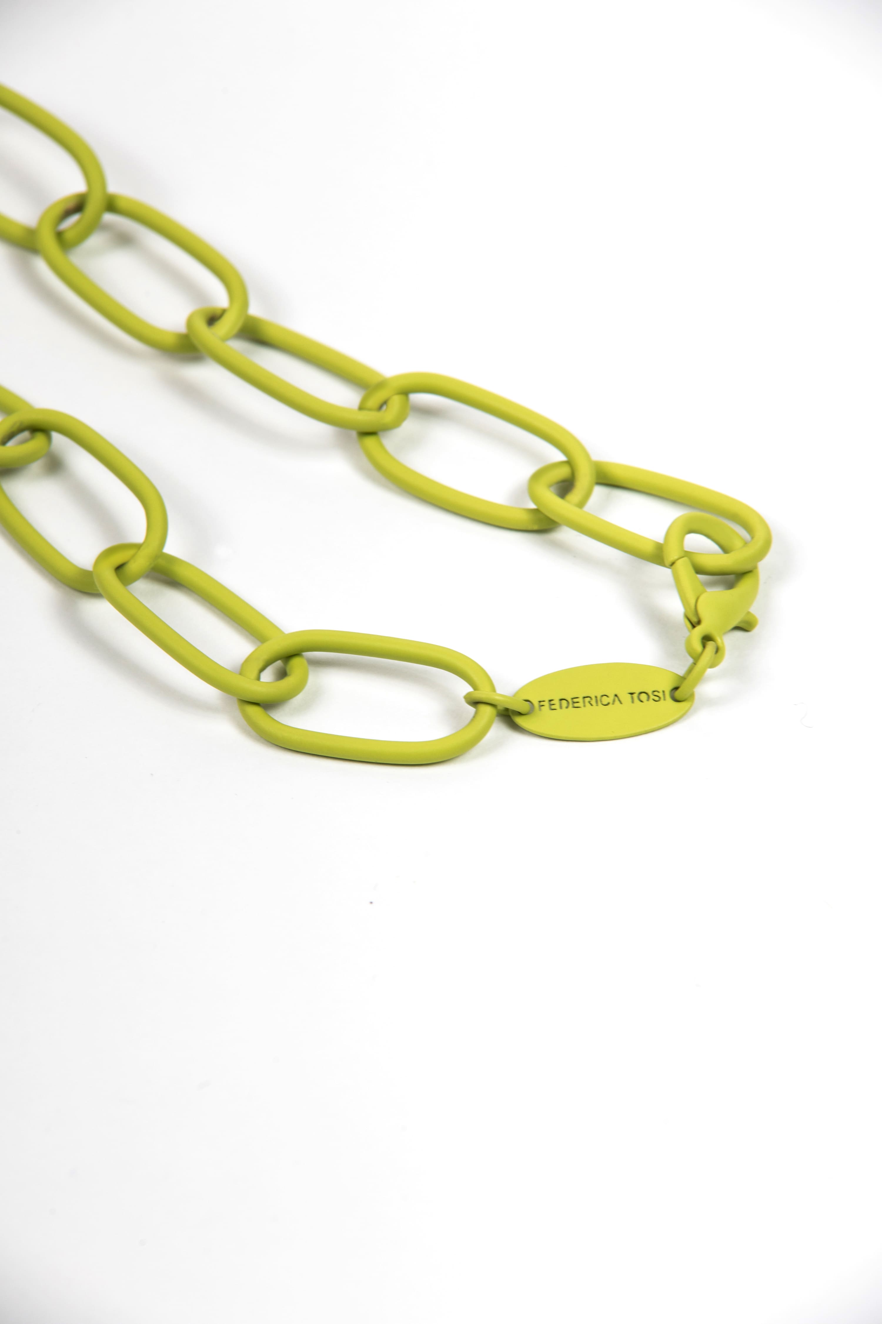 Lace Bolt Lime __single__ Necklaces