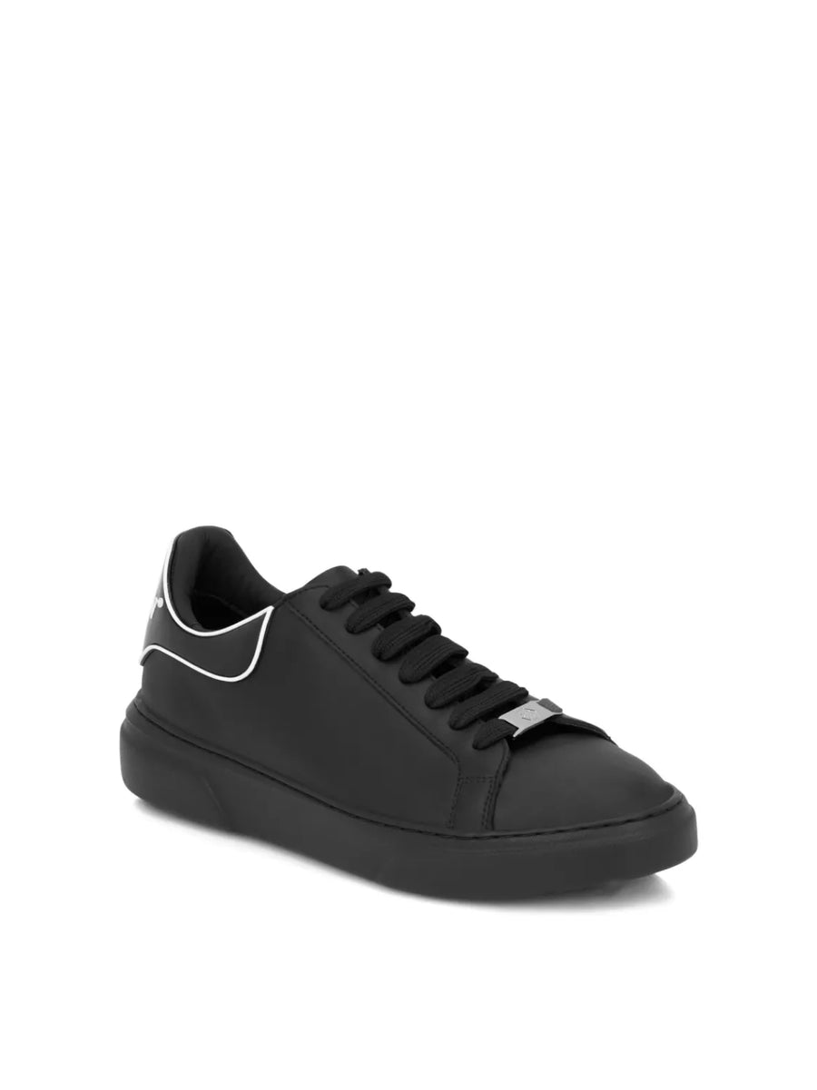 Philipp Plein Leather sneaker in black