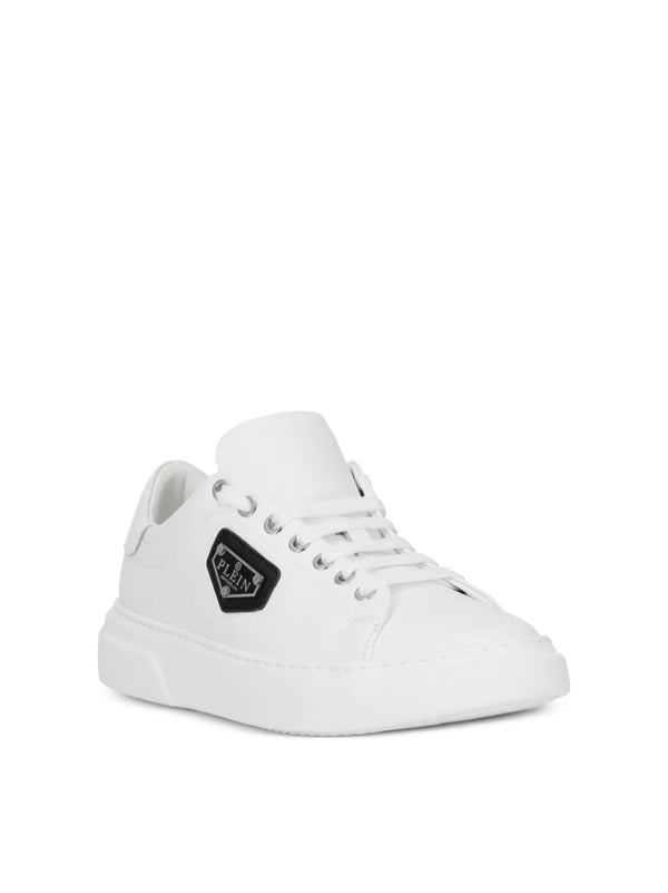 Philipp Plein Leather sneaker in white