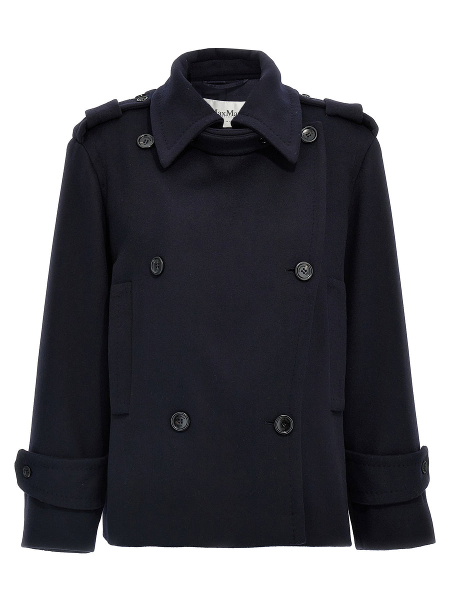 Max Mara Coat — Navy