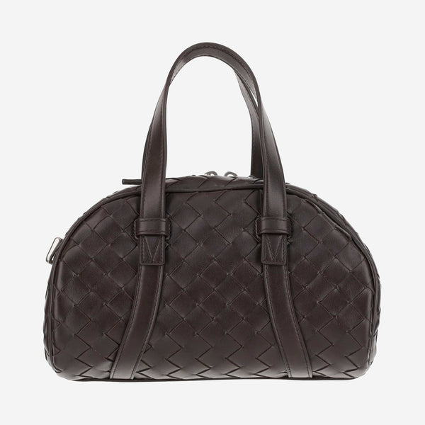 Woven Handbag Dark Brown Pelle Handbags