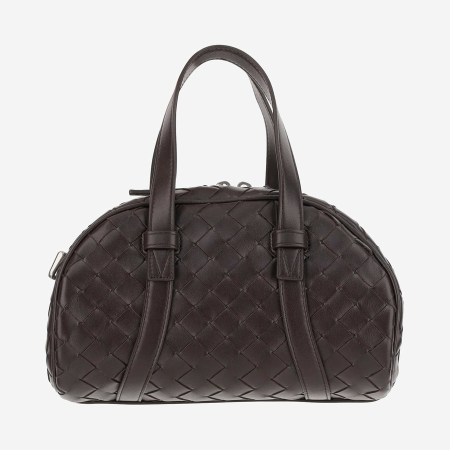 Woven Handbag Dark Brown Pelle Handbags