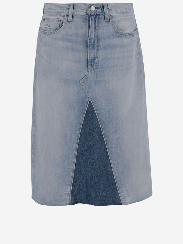 Cotton Denim Skirt