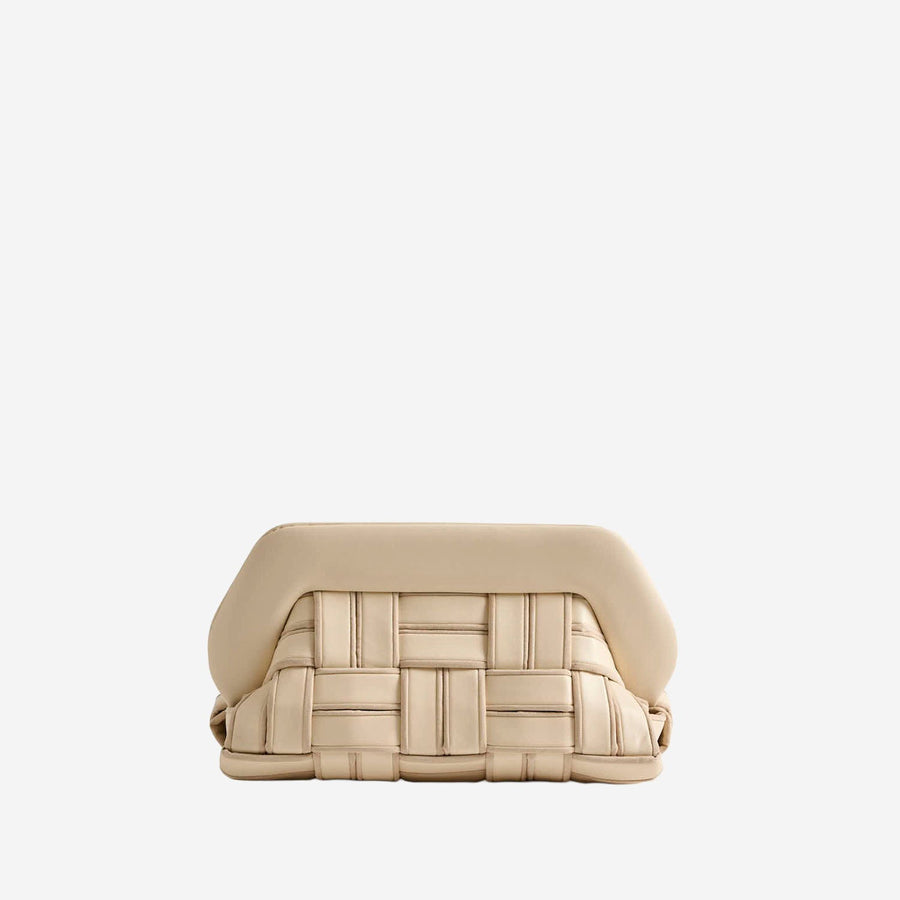 Vegan Fabric Bag Ivory Clutch
