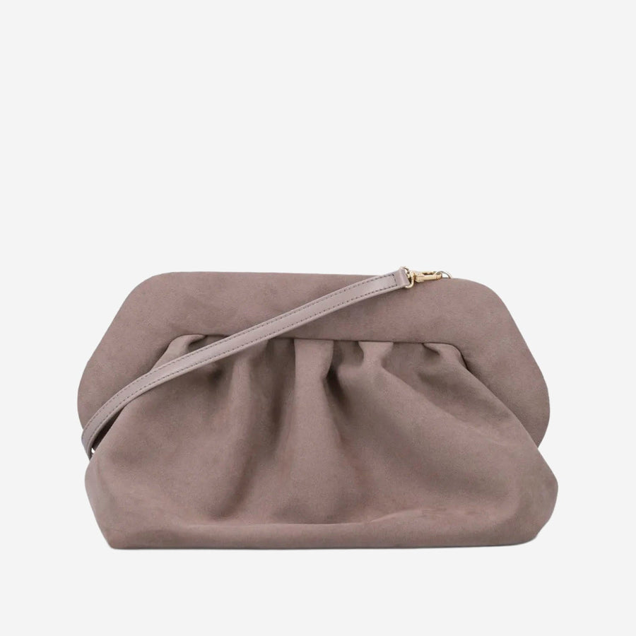 Vegan Fabric Bag Taupe Clutch