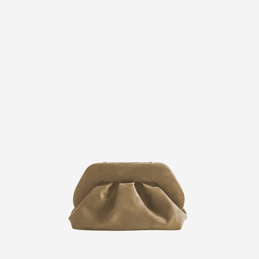 Vegan Fabric Bag Beige Clutch
