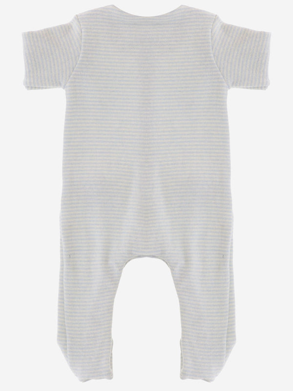 Striped Stretch Cotton Onesie Multicolour Jumpsuits