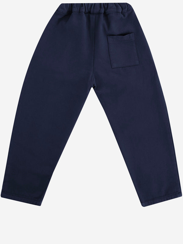 Pants Stretch Cotton Blue Trousers