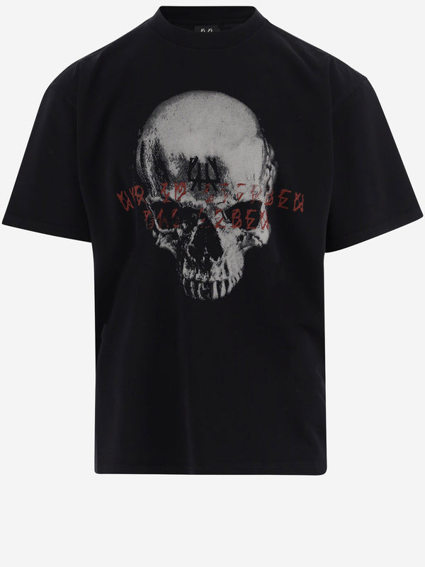 Cotton T-Shirt With Logo Print Black T-shirts