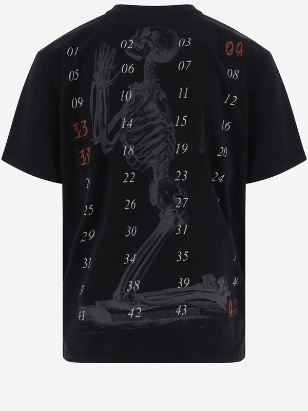 Cotton T-Shirt With Logo Print Black T-shirts