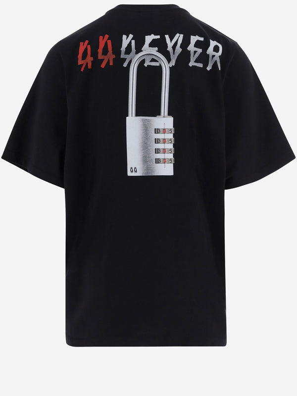 Cotton T-Shirt With Logo Print Black T-shirts