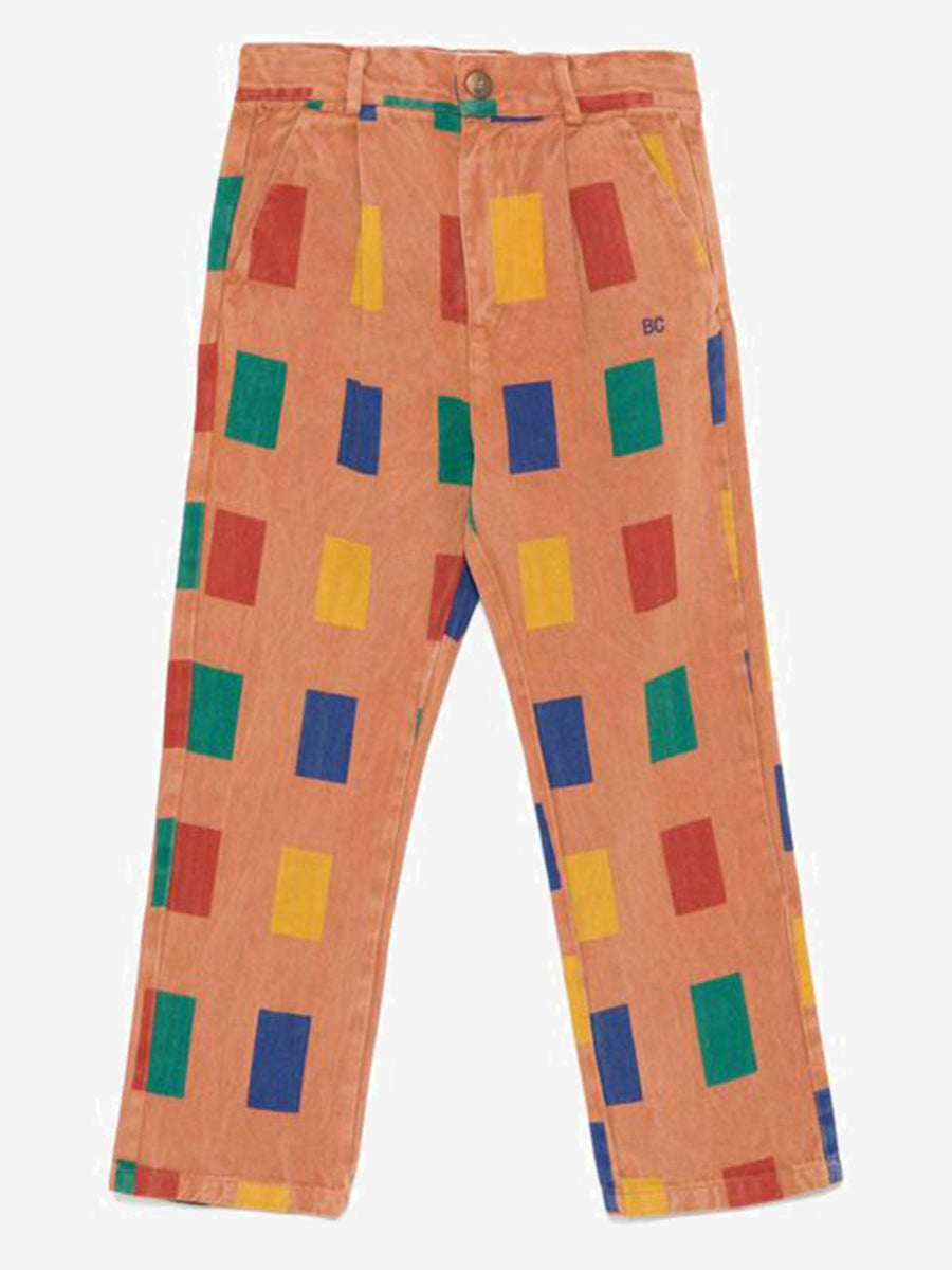 Trousers Geometric Print Multicolour Cotton-Blend