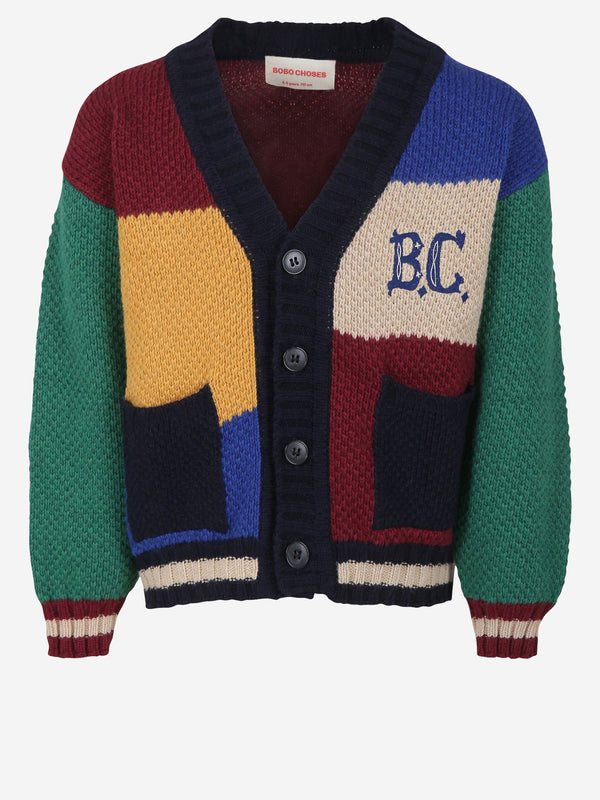 Cardigan Multicolour Wool Blend