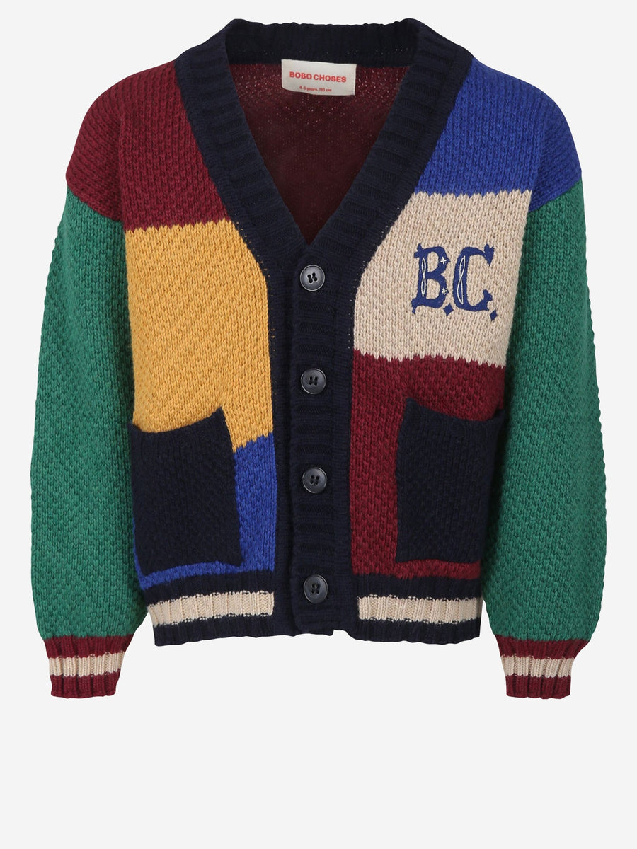 Cardigan Multicolour Wool Blend