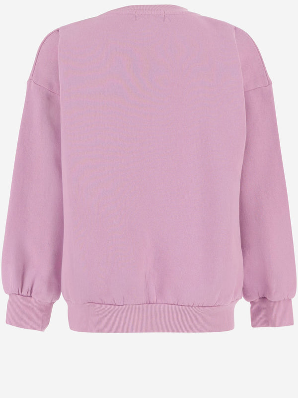 Girls Knit Jumper Pink Cotton