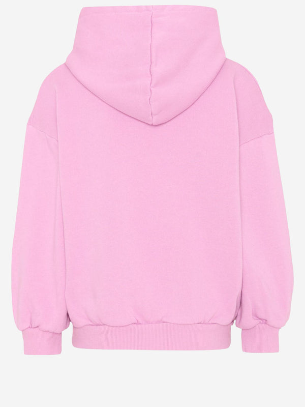 Cotton Hooded Sweatshirt Pink Hoods & Sweatshirts