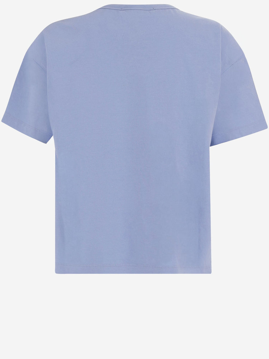 T-Shirt Light Blue Cotton Organic T-shirts