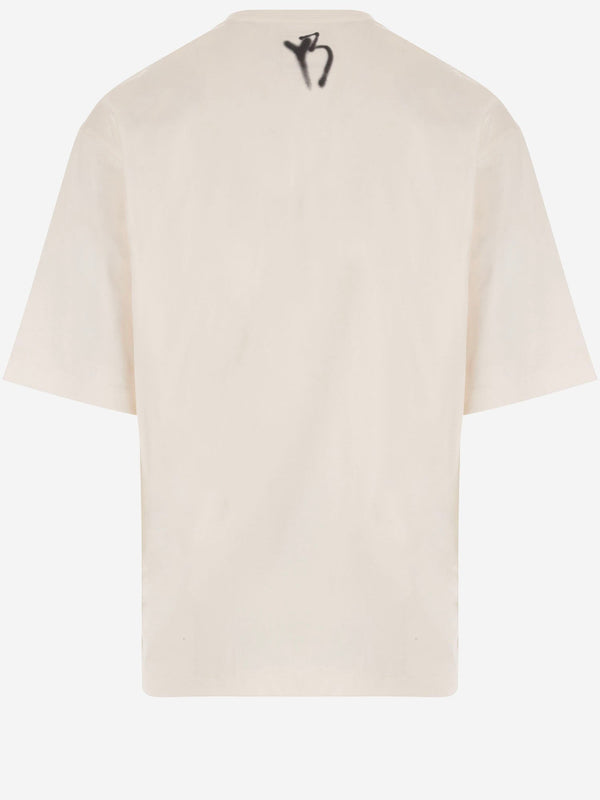 Cotton T-Shirt With Logo White T-shirts