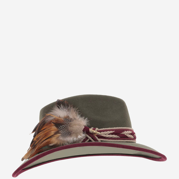 Wool Hat Green Waterproof Felt