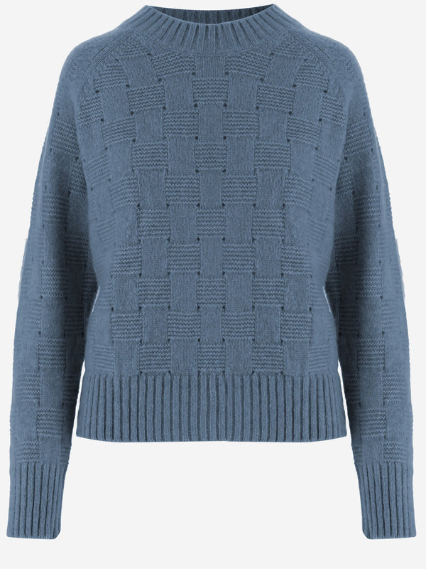Cashmere And Silk Sweater Light Blue