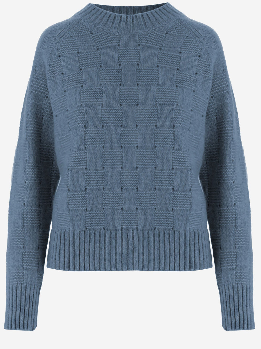 Cashmere And Silk Sweater Light Blue