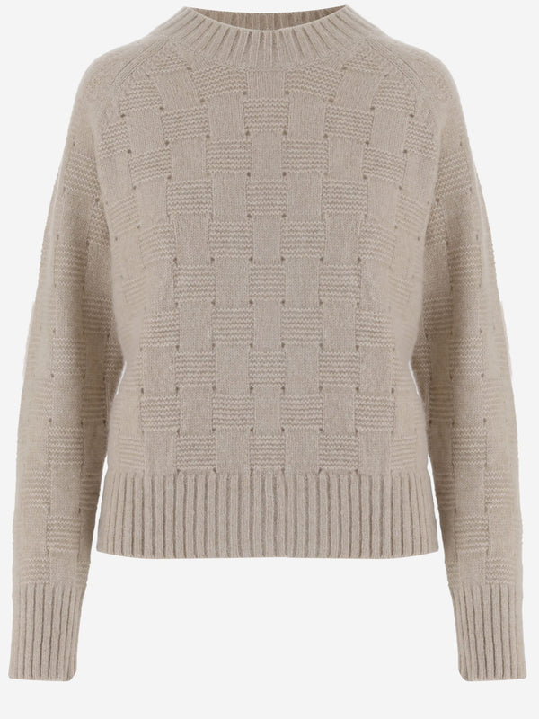 Cashmere And Silk Sweater Beige