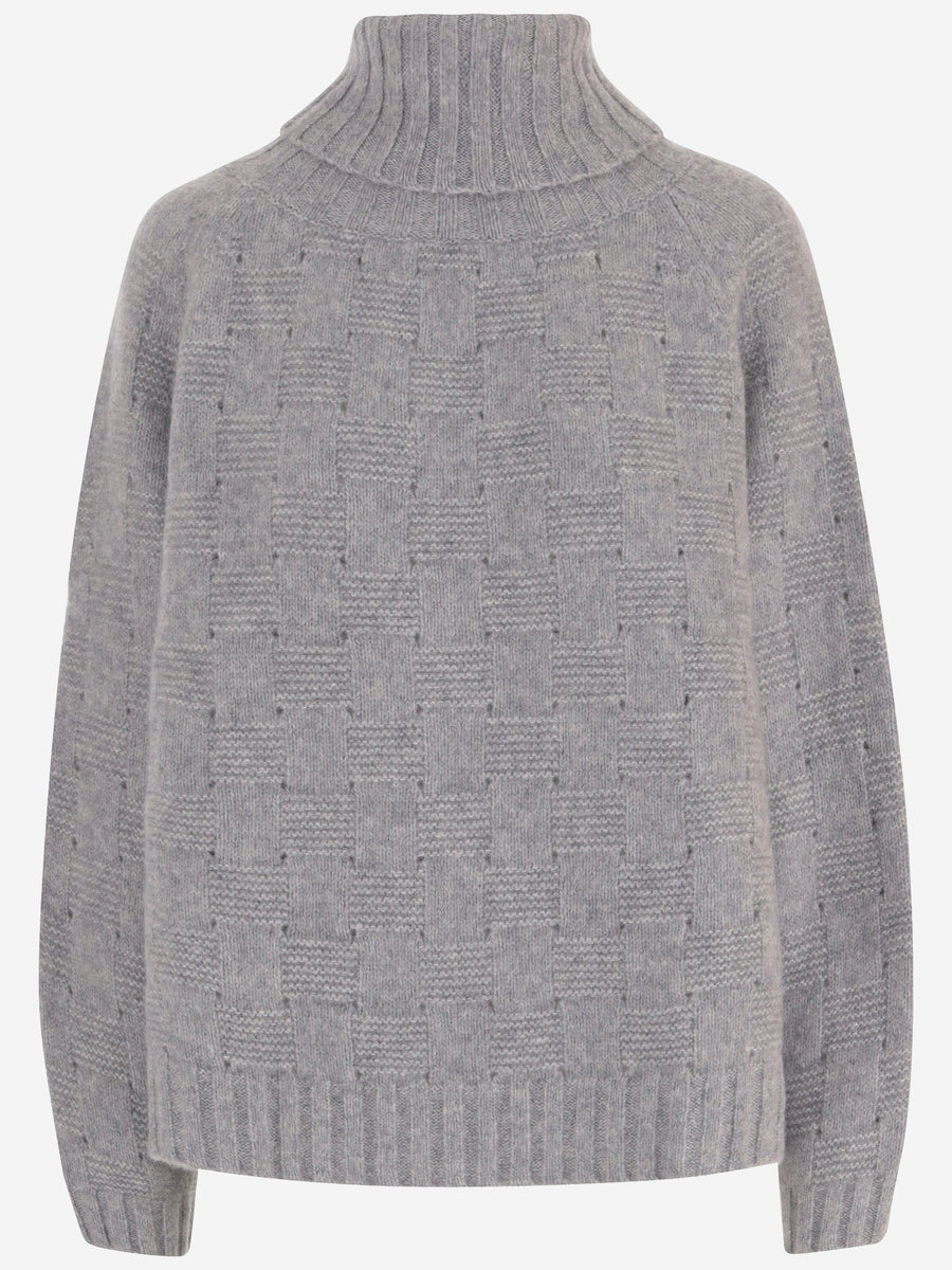 Cashmere And Silk Sweater Grey