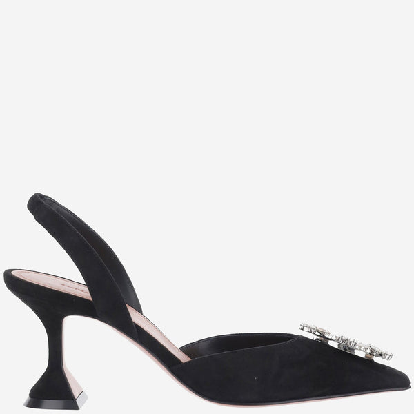 Slingbacks Begum Suede Black Shoe