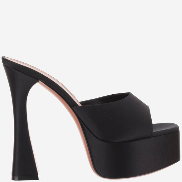 Slipper Dalida 140 Black Satin