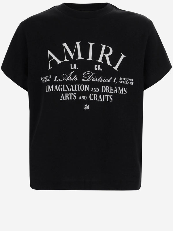 Cotton T-Shirt With Logo — Black T-shirts